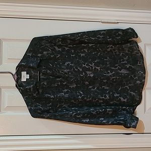 Loft, cheetah print blouse. Long sleeve, small petite
